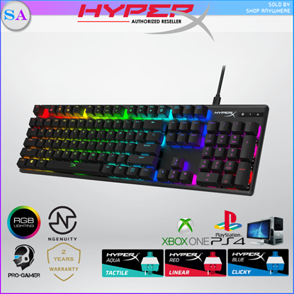 Picture of HyperX Alloy Origins Mechanical Wired Gaming Keyboard - Aqua-Tactile