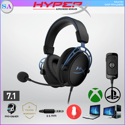 Picture of HYPERX CLOUD ALPHA / ALPHA S GAMING HEADSET - Alpha S Blue
