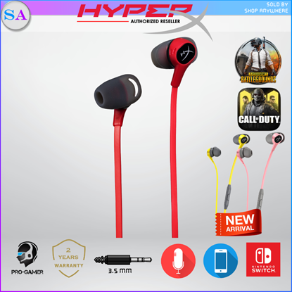Picture of HYPERX CLOUD EARBUDS IN EAR GAMING HEADPHONE WITH MIC (HX-HSCEB-RD) - Red