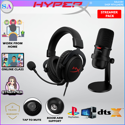 Picture of HYPERX STREAMER STARTER PACK WITH CLOUD CORE AND SOLOCAST