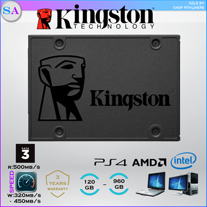 Picture of Kingston A400 2.5" SATA SSD Internal Solid State Drives - 120GB